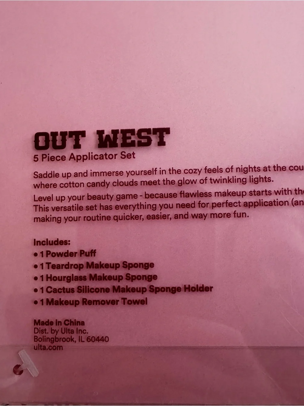 ULTA Beauty x JoyBright “Out West” 5 Piece Makeup Applicator‎ Set NIP